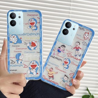 พร้อมส่ง เคสโทรศัพท์มือถือ ซิลิโคนนิ่ม ใส กันกระแทก ลายการ์ตูนโดราเอมอนน่ารัก สําหรับ VIVO V29 5G 2023 V29