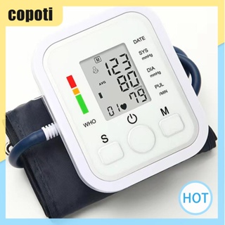 Copoti เครื่องวัดความดันโลหิตอัตโนมัติ แบบดิจิทัล ชีพจร อัตราการเต้นของหัวใจ สําหรับบ้าน