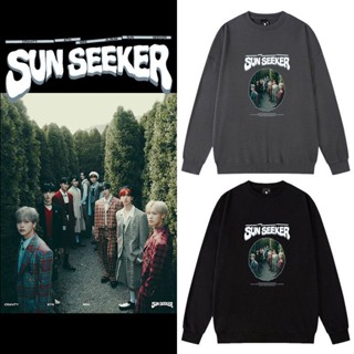 เสื้อแจ็กเก็ตกันหนาว คอกลม พิมพ์ลาย Kpop CRAVITY SUN SEEKER สไตล์สตรีท สําหรับผู้ชาย และผู้หญิง