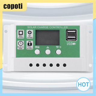 Copoti ตัวควบคุมการเก็บประจุ 10A 20A 30A 40A 50A 60A 12V 24V PMW หน้าจอ LCD ตั้งเวลาได้ สําหรับบ้าน