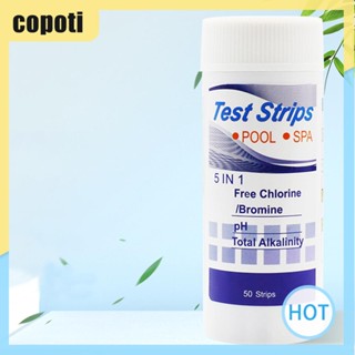 Copoti กระดาษทดสอบค่า pH คลอไรด์ ไอออน อเนกประสงค์ สําหรับตู้ปลา 50 ชิ้น