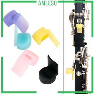 [Amleso] แผ่นป้องกันนิ้วหัวแม่มือ แบบนิ่ม สบาย สําหรับ Oboe Clarinet Accs 5 ชิ้น