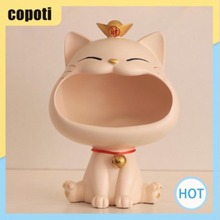 Copoti พวงกุญแจเรซิ่น รูปแมวนําโชค สําหรับบ้าน คาเฟ่