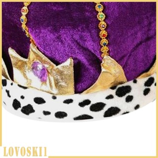 [Lovoski1] หมวกมงกุฎราชา ธีมปาร์ตี้ วันหยุด ชุดแฟนซี หมวกวันเกิด