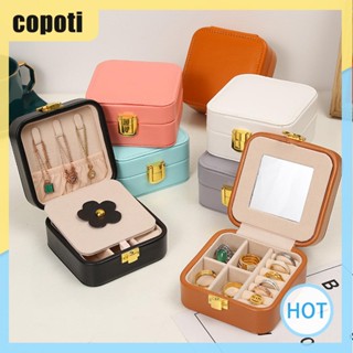 Copoti กล่องเก็บต่างหู สองชั้น แบบพกพา ของขวัญวันเกิด สําหรับแม่ และเด็ก