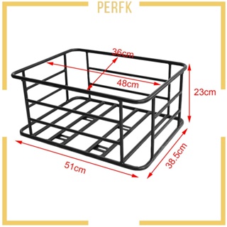 [Perfk] ตะกร้าเหล็กติดด้านหลังจักรยาน ถอดออกได้ สําหรับจักรยานเสือหมอบ