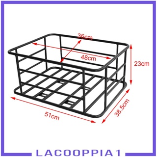 [Lacooppia1] ตะกร้าเหล็กติดด้านหลังจักรยาน ถอดออกได้ สําหรับจักรยานเสือหมอบ