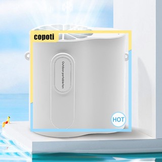 Copoti พัดลมคาดเอว USB Type-C 2000 4000mAh ขนาดพกพา ชาร์จได้ สําหรับบ้าน