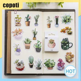 Copoti สติกเกอร์ฉลาก ลายดอกไม้น่ารัก สําหรับตกแต่งบ้าน 50 ชิ้น