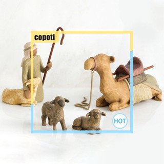 Copoti ประติมากรรมเรซิ่น รูปแกะสลัก สําหรับตกแต่งบ้าน เทศกาลคริสต์มาส