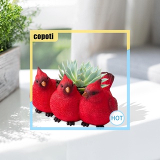 Copoti รูปปั้นเรซิ่น รูปนกน้อยสามตัว สําหรับตกแต่งบ้าน