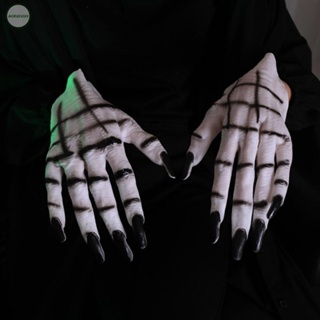 GORGEOUS~Halloween Wolf-Gloves Claw Werewolf Cosplay Costume Hand Paw Scary Props 27*15cm