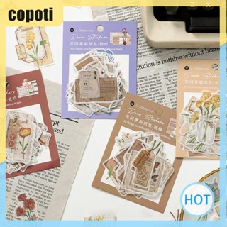 Copoti สติกเกอร์กระดาษ รูปต้นไม้ สไตล์วินเทจ สร้างสรรค์ สําหรับตกแต่งบ้าน อัลบั้มรูปภาพ ไดอารี่ 30 ชิ้น