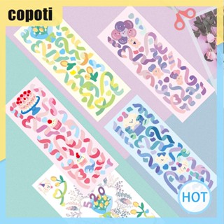 Copoti สติกเกอร์ริบบิ้นน่ารัก แฮนด์เมด DIY สําหรับตกแต่งบ้าน