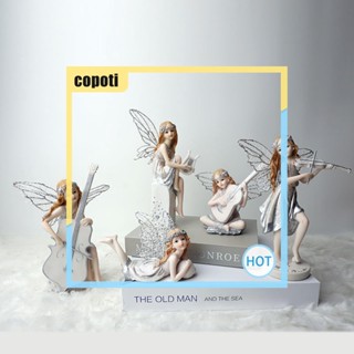 Copoti เครื่องดนตรีเรซิ่น รูปปั้นนางฟ้า สําหรับตกแต่งบ้าน