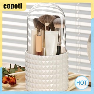 Copoti กล่องใส่แปรงแต่งหน้า อายแชโดว์ หมุนได้ 360 องศา ความจุขนาดใหญ่ สําหรับบ้าน โรงเรียน และสํานักงาน