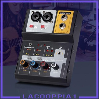 [Lacooppia1] เครื่องผสมเสียงดิจิทัล 2 ช่อง 48V แบบพกพา USB เชื่อมต่อง่าย สําหรับ Podcasting Live KTV