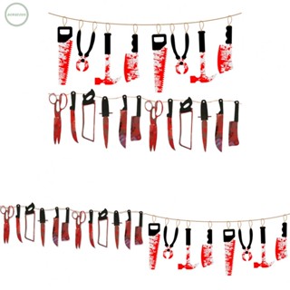 GORGEOUS~Spooky Halloween Bloody Garland Banner Perfect for Indoor and Outdoor Decoration