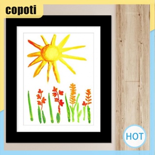 Copoti กรอบรูปไม้ เปิดด้านหน้า แบบฝาพับ สําหรับโปสการ์ด ขนาด 8 นิ้ว