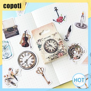 Copoti สติกเกอร์ DIY สําหรับติดตกแต่งสมุดโน้ต 46 ชิ้น ต่อกล่อง