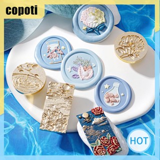 Copoti หัวทองแดงเคลือบเงา สามมิติ สําหรับตกแต่งบ้าน สมุดภาพ ของขวัญ