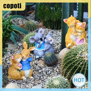 Copoti ประติมากรรมเรซิ่น รูปสัตว์ สไตล์เรโทร สําหรับตกแต่งบ้าน สวน กลางแจ้ง