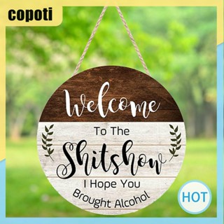 Copoti ป้ายไม้ Welcome สไตล์ชนบท สําหรับตกแต่งบ้าน ฟาร์ม ประตู