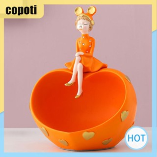 Copoti กล่องเก็บขนมหวาน รูปตุ๊กตาเด็กผู้หญิง สําหรับตกแต่งบ้าน ร้านกาแฟ