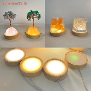 Thsun ฐานไฟ LED ทรงกลม สําหรับตกแต่งกระจกคริสตัล TH