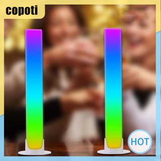 Copoti โคมไฟซิงค์เพลง LED แบบพกพา ชาร์จไฟได้ สําหรับตกแต่งบ้าน