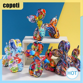 Copoti รูปปั้นเรซิ่น รูปสุนัขกราฟฟิติ สีสันสดใส สไตล์นอร์ดิก สําหรับตกแต่งบ้าน