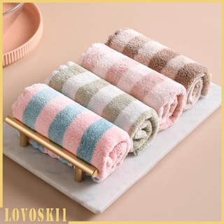 [Lovoski1] ผ้าขนหนูเช็ดจาน แบบหนา ขนาด 30x30 ซม. สําหรับบ้าน โต๊ะอาหาร แว่นตา