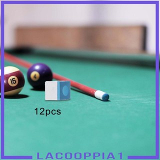 [Lacooppia1] ชอล์กลูกบาศก์ สําหรับโต๊ะพูล ธีมทัวร์นาเมนต์ 12 ชิ้น