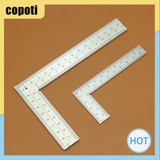 Copoti ไม้บรรทัดสเตนเลส 90 กรอบสี่เหลี่ยม ขนาดเล็ก สําหรับช่างไม้ นักเรียน บ้าน