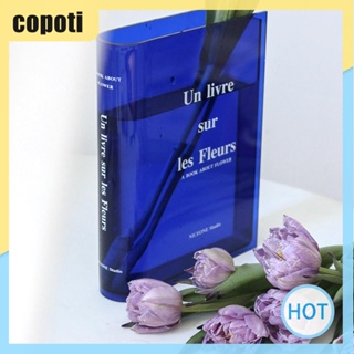 Copoti แจกันอะคริลิค รูปหนังสือ สําหรับตกแต่งบ้าน