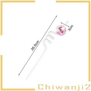 [Chiwanji2] หลอดแก้วดิสโก้ สําหรับตกแต่งปาร์ตี้วันเกิด 6 ชิ้น