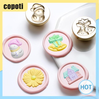 Copoti หัวแสตมป์เคลือบทองแดง สามมิติ 25 มม. สําหรับงานแต่งงาน การ์ดอวยพร บ้าน