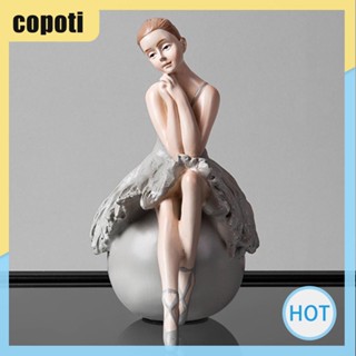 Copoti รูปปั้นเด็กผู้หญิงบัลเล่ต์ ประติมากรรมเก๋ไก๋ สไตล์คลาสสิก สําหรับตกแต่งบ้าน