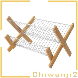 [Chiwanji2] ชั้นวางจาน 2 ชั้น สําหรับร้านอาหาร สํานักงาน