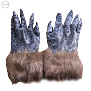 GORGEOUS~Werewolf Gloves 2Pcs Cosplay Halloween Werewolf Gloves Horror Wolf Claw Set