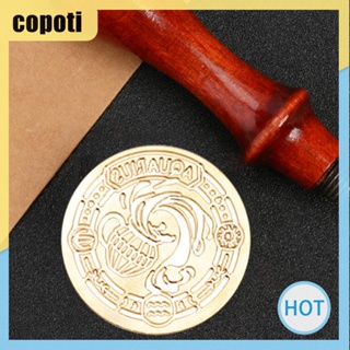 Copoti แสตมป์ขี้ผึ้งเคลือบ ลายราศี 3D สําหรับตกแต่งบ้าน สมุดภาพ ของขวัญ