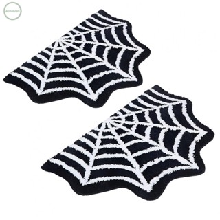 GORGEOUS~Bath Mat Halloween Bath Mat Non-Slip Polypropylene Fiber Rugs Spiderweb