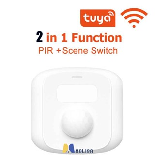 Tuya Wifi Zigbee Human Motion Sensor เครื่องตรวจจับ Light Sensor สมาร์ทหน้าแรก Pir Motion Sensor ฟังก์ชั่นสวิทช์ฉาก Smart Life MOLISA