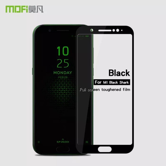 กระจกนิรภัยสี XIAOMI BLACK SHARK 1 ฝาครอบเต็ม