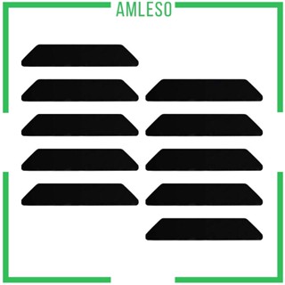 [Amleso] แผ่นพรมปูพื้น กันลื่น สองด้าน สําหรับห้องน้ํา ห้องอาบน้ํา 10 ชิ้น