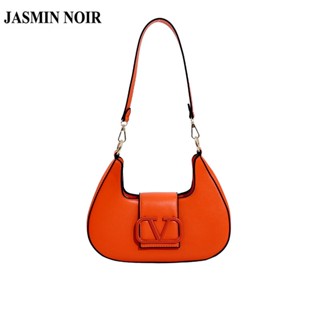 Jasmin NOIR กระเป๋าสะพายไหล่ กระเป๋าถือ หนัง PU สไตล์โบฮีเมียน สําหรับสตรี