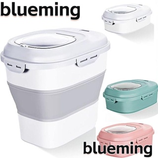 Blueming2 กล่องจ่ายอาหารซีเรียล พลาสติก ขนาดใหญ่ กันรั่วซึม พร้อมฝาปิด สําหรับสัตว์เลี้ยง สุนัข แมว