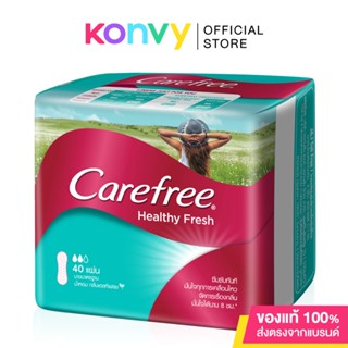 Carefree แผ่นอนามัย Healthy Fresh Regular 40pcs แคร์ฟรี เฮลท์ตี้ เฟรช เรคกูล่าร์ แผ่นอนามัย เพื่อความสดชื่นในทุกๆ วั...