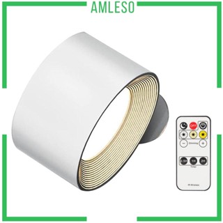 [Amleso] โคมไฟติดผนัง LED หมุนได้ 360 องศา สําหรับบันได ห้องน้ํา ตู้