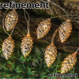 Refinement สายไฟหิ่งห้อย LED 10 20 ดวง 1.5 เมตร สําหรับตกแต่งต้นคริสต์มาส